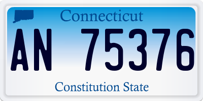 CT license plate AN75376