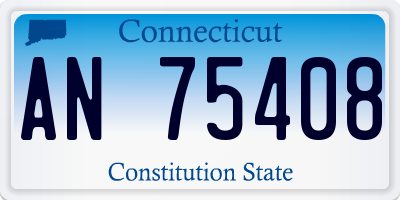 CT license plate AN75408