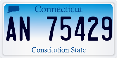 CT license plate AN75429
