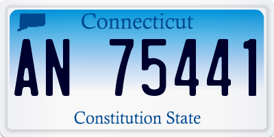 CT license plate AN75441
