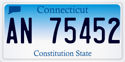 CT license plate AN75452