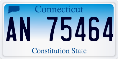 CT license plate AN75464