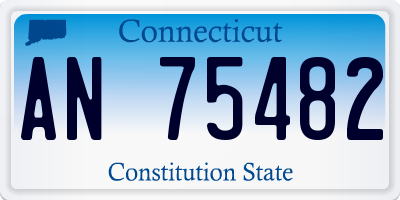 CT license plate AN75482