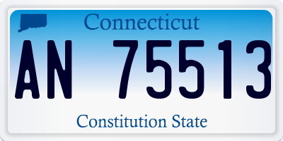 CT license plate AN75513