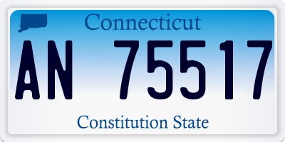 CT license plate AN75517