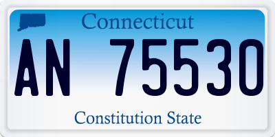 CT license plate AN75530