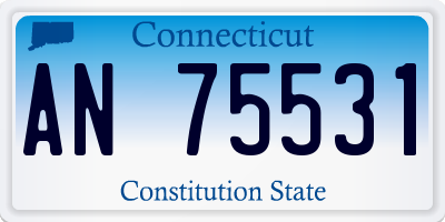 CT license plate AN75531