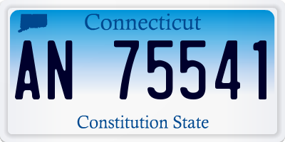CT license plate AN75541