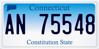 CT license plate AN75548