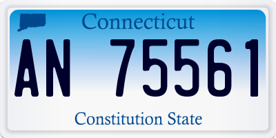 CT license plate AN75561