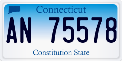 CT license plate AN75578
