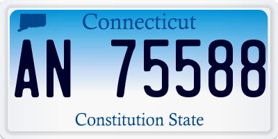 CT license plate AN75588