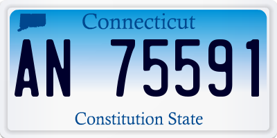 CT license plate AN75591