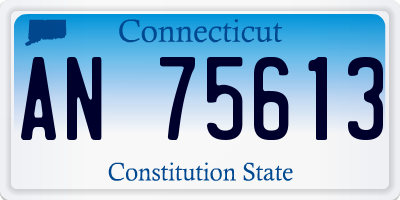 CT license plate AN75613
