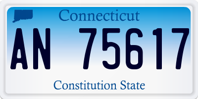 CT license plate AN75617