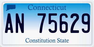CT license plate AN75629