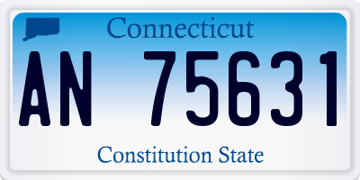 CT license plate AN75631