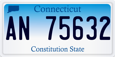 CT license plate AN75632