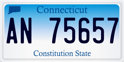 CT license plate AN75657