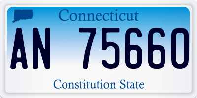 CT license plate AN75660