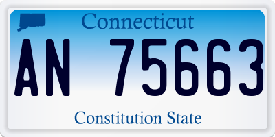 CT license plate AN75663