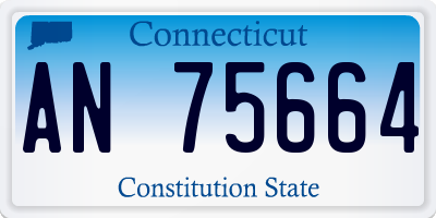 CT license plate AN75664