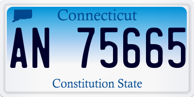 CT license plate AN75665