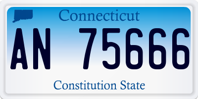 CT license plate AN75666