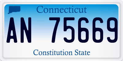 CT license plate AN75669