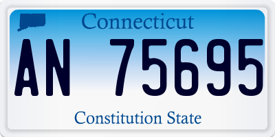 CT license plate AN75695