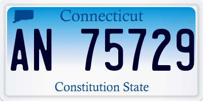 CT license plate AN75729