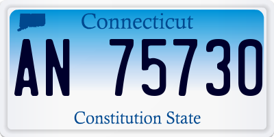 CT license plate AN75730