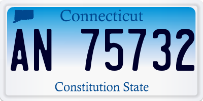 CT license plate AN75732