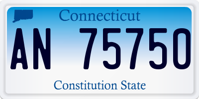 CT license plate AN75750