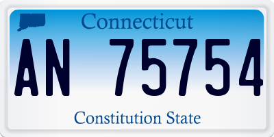 CT license plate AN75754