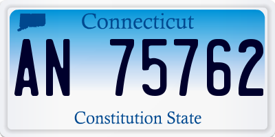 CT license plate AN75762