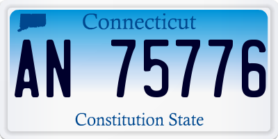 CT license plate AN75776