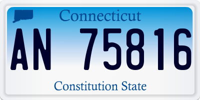 CT license plate AN75816