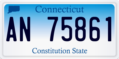 CT license plate AN75861