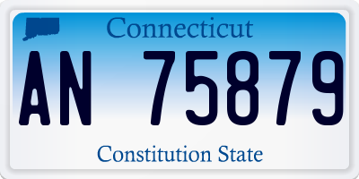 CT license plate AN75879