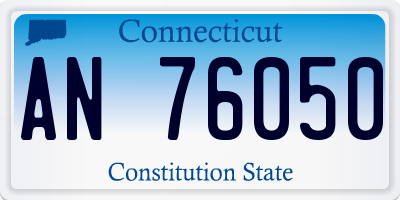 CT license plate AN76050