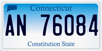 CT license plate AN76084