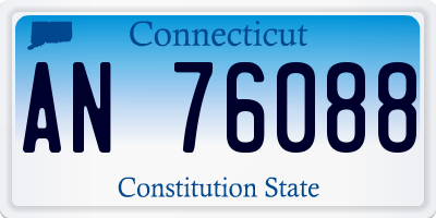 CT license plate AN76088