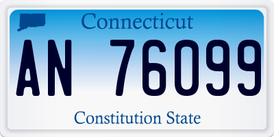 CT license plate AN76099