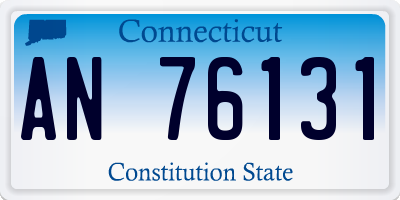 CT license plate AN76131