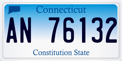 CT license plate AN76132