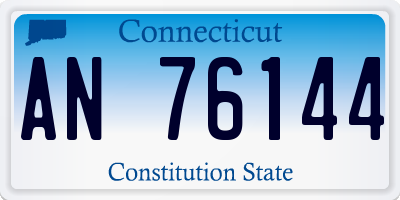 CT license plate AN76144
