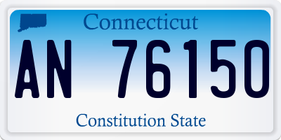 CT license plate AN76150