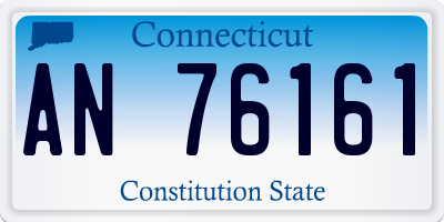 CT license plate AN76161