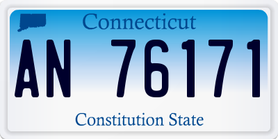 CT license plate AN76171